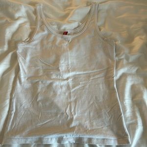 Stretchy White Tank Top